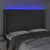 Produktbild 4 för Sänggavel LED mörkgrå 147x16x118/128 cm tyg
