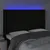 Produktbild 4 för Sänggavel LED svart 147x16x118/128 cm tyg