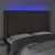 Produktbild 4 för Sänggavel LED taupe 147x16x118/128 cm tyg