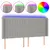 Produktbild 2 för Sänggavel LED ljusgrå 163x16x118/128 cm tyg