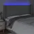 Produktbild 4 för Sänggavel LED ljusgrå 163x16x118/128 cm tyg