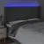 Produktbild 4 för Sänggavel LED mörkgrå 163x16x118/128 cm tyg