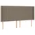 Produktbild 3 för Sänggavel LED taupe 183x16x118/128 cm tyg