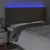 Produktbild 4 för Sänggavel LED taupe 183x16x118/128 cm tyg