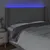 Produktbild 4 för Sänggavel LED ljusgrå 203x16x118/128 cm tyg