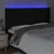 Produktbild 4 för Sänggavel LED svart 203x16x118/128 cm tyg