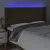 Produktbild 4 för Sänggavel LED mörkbrun 203x16x118/128 cm tyg