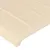 Produktbild 5 för Sänggavel LED gräddvit 203x16x118/128 cm tyg
