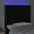 Produktbild 4 för Sänggavel LED svart 83x16x118/128 cm sammet