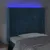 Produktbild 4 för Sänggavel LED mörkblå 83x16x118/128 cm sammet