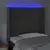 Produktbild 4 för Sänggavel LED mörkgrå 93x16x118/128 cm sammet