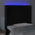 Produktbild 4 för Sänggavel LED svart 93x16x118/128 cm sammet