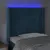Produktbild 4 för Huvudgavel LED mörkblå 93x16x118/128 cm sammet
