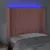 Produktbild 4 för Sänggavel LED rosa 93x16x118/128 cm sammet