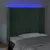 Produktbild 4 för Sänggavel LED mörkgrön 103x16x118/128 cm sammet