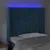 Produktbild 4 för Sänggavel LED mörkblå 103x16x118/128 cm sammet