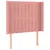 Produktbild 3 för Sänggavel LED rosa 103x16x118/128 cm sammet
