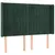 Produktbild 3 för Sänggavel LED grön 147x16x118/128 cm sammet