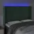 Produktbild 4 för Sänggavel LED grön 147x16x118/128 cm sammet