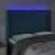 Produktbild 4 för Sänggavel LED blå 147x16x118/128 cm sammet