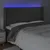 Produktbild 4 för Sänggavel LED mörkgrå 163x16x118/128 cm sammet