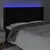 Produktbild 4 för Sänggavel LED svart 163x16x118/128 cm sammet