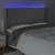 Produktbild 4 för Huvudgavel LED ljusgrå 183x16x118/128 cm sammet