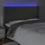 Produktbild 4 för Sänggavel LED mörkgrå 183x16x118/128 cm sammet