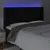 Produktbild 4 för Sänggavel LED svart 203x16x118/128 cm sammet