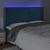 Produktbild 4 för Sänggavel LED mörkblå 203x16x118/128 cm sammet
