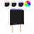 Produktbild 2 för Sänggavel LED svart 83x16x118/128 cm tyg