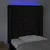 Produktbild 4 för Sänggavel LED svart 83x16x118/128 cm tyg