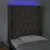 Produktbild 4 för Sänggavel LED taupe 83x16x118/128 cm tyg