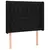 Produktbild 3 för Huvudgavel LED svart 93x16x118/128 cm tyg