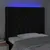Produktbild 4 för Huvudgavel LED svart 93x16x118/128 cm tyg