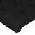 Produktbild 5 för Huvudgavel LED svart 93x16x118/128 cm tyg