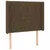 Produktbild 3 för Sänggavel LED mörkbrun 93x16x118/128 cm tyg