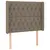 Produktbild 3 för Huvudgavel LED taupe 93x16x118/128 cm tyg