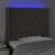 Produktbild 4 för Huvudgavel LED taupe 93x16x118/128 cm tyg