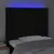 Produktbild 4 för Huvudgavel LED svart 103x16x118/128 cm tyg