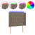 Produktbild 2 för Huvudgavel LED taupe 103x16x118/128 cm tyg