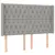 Produktbild 3 för Huvudgavel LED ljusgrå 163x16x118/128 cm tyg
