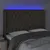 Produktbild 4 för Sänggavel LED taupe 163x16x118/128 cm tyg