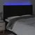 Produktbild 4 för Sänggavel LED svart 183x16x118/128 cm tyg