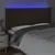Produktbild 4 för Sänggavel LED mörkbrun 183x16x118/128 cm tyg