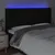 Produktbild 4 för Sänggavel LED svart 203x16x118/128 cm tyg