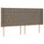 Produktbild 3 för Sänggavel LED taupe 203x16x118/128 cm tyg