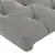 Produktbild 5 för Sänggavel LED ljusgrå 83x16x118/128 cm sammet
