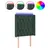 Produktbild 2 för Sänggavel LED mörkgrön 83x16x118/128 cm sammet