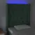 Produktbild 4 för Sänggavel LED mörkgrön 83x16x118/128 cm sammet